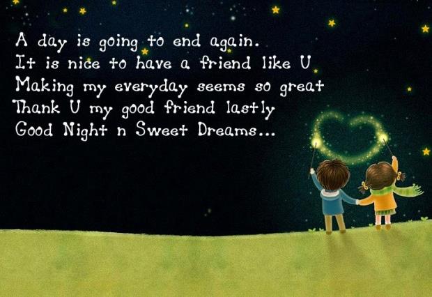Good Night SMS for friends - SMS, text, short messages